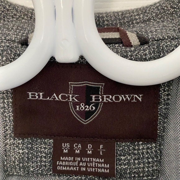 Black Brown Casual Jacket - Picture 3 of 3